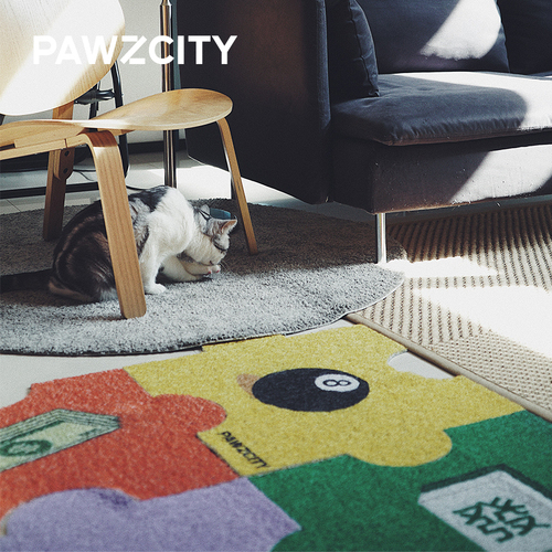 Pawzcity Cat Door Mat Floor Mat Doormat Cat Litter Pad Mat 4pcs set Large Size