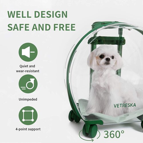  Vetreska Cat Dog Breathable Pet Carrier Outdoor Travel Transparent Space