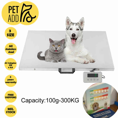 Scale Platform Floor Large Vet Animal Pet Electronic Weigh 300kg/0.1kg