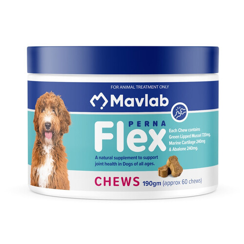 Mavlab Pernaflex Chews 190g - Pernaease Dog Joint Supplement