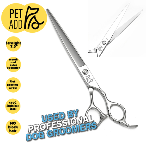 7.5" Professional Pet Dog Grooming Scissors Shear Hair Cutting Shear Straight